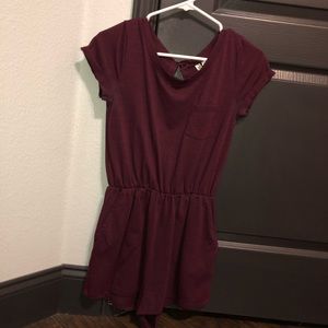 h&m maroon romper